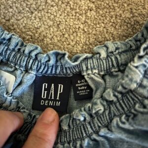 GAP Baby Blue Denim Romper